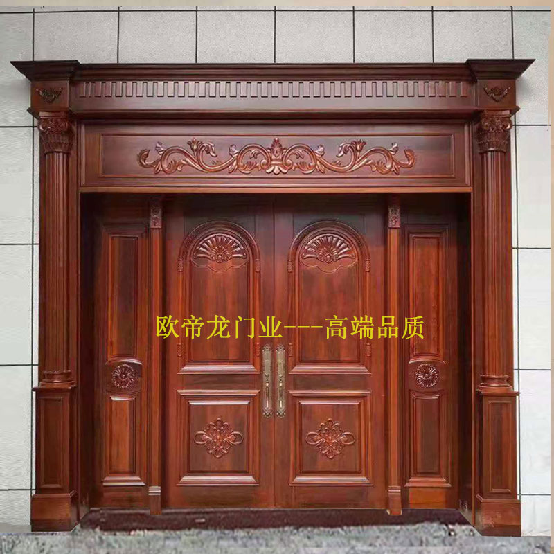 佛山花梨木大門(mén)多少錢(qián)一方,別墅入戶(hù)柚木雙開(kāi)大門(mén)報(bào)價(jià)，花梨木門(mén)廠(chǎng)家地址電話(huà)
